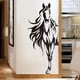 thumbnail image 3 of 1pc, Personality Literary Black And White Horse Wall Sticker, Room Decor, Home Decor, Scene Decor, 3 of 4