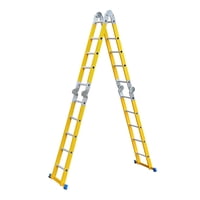 Igpro - Escalera 5,7Mt Fibra De Vidrio 20 Peldaños