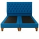 thumbnail image 1 of Cama 2 Plazas Modelo Capitoné Azul Francia, 1 of 4