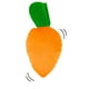 thumbnail image 2 of Juguetes Peluche para Mascotas Zanahoria Con Sonido, 1 Un, 2 of 2