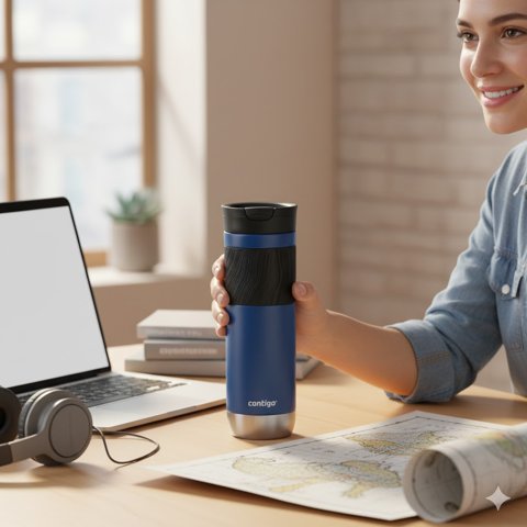 Vaso - Mug Contigo Byron 2.0 710Ml Blue Corn Azul / Byron