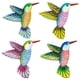thumbnail image 2 of Paquete De 4 Estatuas De Decoración De Arte De Pared De Colibrí Para Colgar Para Decoración De Césped Interior, 2 of 5