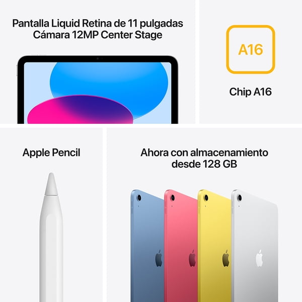 iPad 11ªGen A16 WiFi 128GB azul | Lider