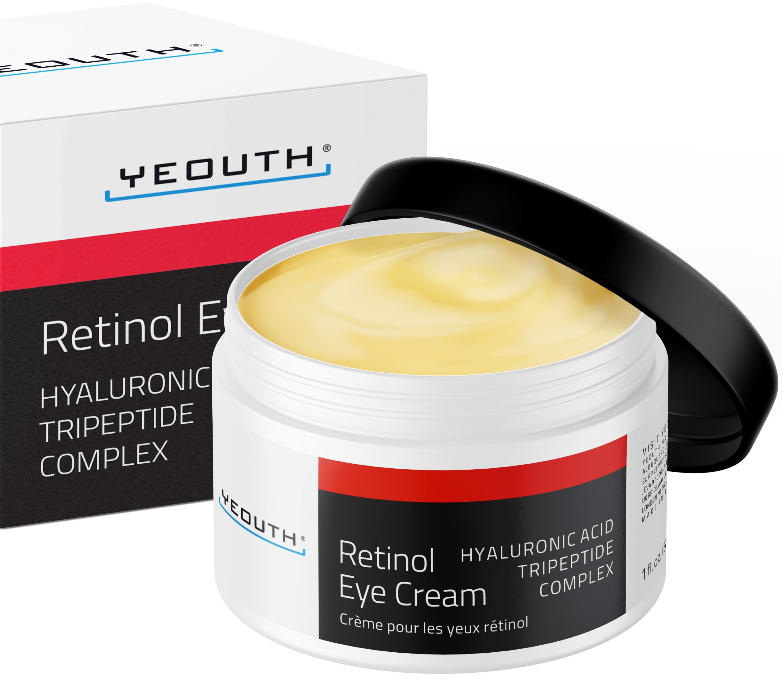 Crema De Ojos Yeouth Retinol Con Ácido Hialurónico 30 Ml Para Ojeras