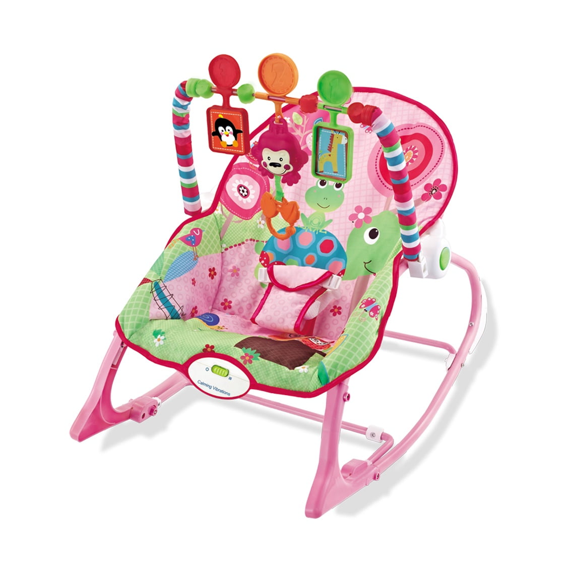 Pumucki - Silla Nido Mecedora Con Música, Color Rosado