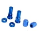 thumbnail image 2 of Motocicleta CNC Billet Neumático Válvula Neumático Llanta Tuerca de bloqueo Tapa Kit espaciador Azul, 2 of 5