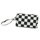 thumbnail image 5 of Neceser De Lona Organizador Estuche De Almacenamiento Con Asa Correa Cosmético Bolsa Negro Blanco A Cuadros, 5 of 5