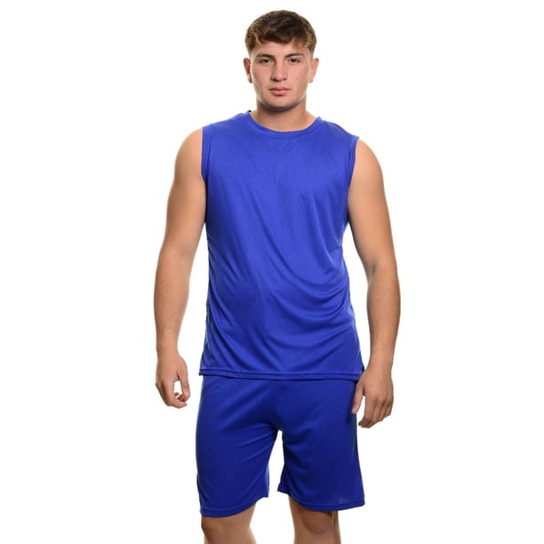 Conjunto Deportivo Hombre Equipos Short y Polera Musculosa 7529