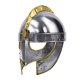 thumbnail image 1 of Casco Viking Wolf de NauticalMart, acero y latón, hecho a mano, 1 of 3