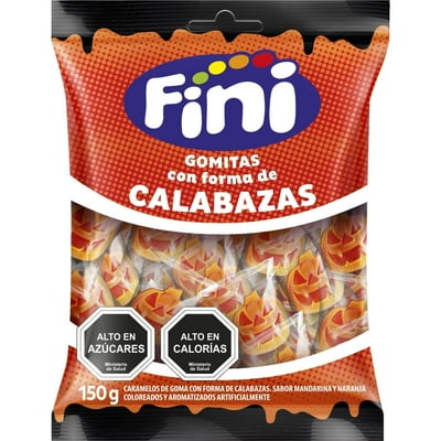 Gomitas Calabaza Sabor Mandarina Naranja 150 G Fini