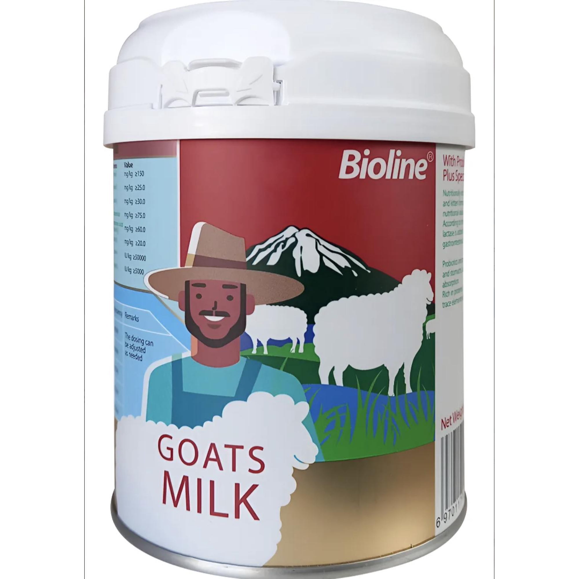 Bioline Leche De Cabra Para Mascotas Perros Gatos 200g Blanco