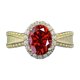 thumbnail image 1 of Anillo de Compromiso de Moissanita de 1.5 Quilates Color D Claridad VVS1 Anillo de Oro con Diamante Plata Esterlina 925 Anillos de Boda para Mujer Talla 5-9, 1 of 7