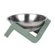 thumbnail image 1 of Cuenco Elevado Para Gatos, Cuenco Para Beber, Cuenco De Comida Para Gatos, Cuenco De Acero Para Cachorros Pequeños Y Medianos, Verde, 1 of 5