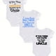 thumbnail image 1 of 3pcs Creative Rompers - Infant Toddler Personalized Letter Print Short Sleeve Jumpsuit, Perfect For Newborn Birth Gift & Photoshoot, 1 of 5