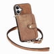 thumbnail image 1 of Funda Tipo Cartera con Correa Cruzada para iPhone 17 Protección Contra Golpes Marrón, 1 of 6