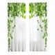 thumbnail image 1 of 2 Piezas De Cortinas De Ventana Semicortinas De Hojas Verdes Para Ventana Dormitorio Estilo D, 1 of 5