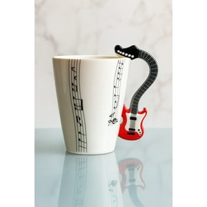 Decostilo - Taza Con Diseño Musical Y Asa De Guitarra En 3D