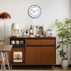 thumbnail image 5 of Reloj de pared LEIKE 61 cm negro retro con movimiento de cuarzo silencioso, 5 of 7