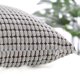 thumbnail image 5 of REGALWOVEN Funda de Cojín Decorativa de Terciopelo a Rayas de Corderoy Suave Gris Marrón 20" x 20", 5 of 7
