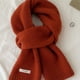 thumbnail image 3 of Bufanda de punto de lana de invierno para mujer y hombre, bufanda de cuello de punto de color sólido, pashmina, bufanda de cuello suave y cálida, 3 of 5
