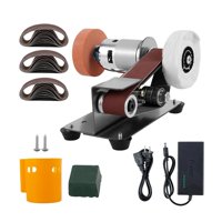 Magideal - Lijadora De Banda Multifuncional, Afilador De Cuchillos Eléctrico, Amoladora De Banco Portátil, Lijadora Para Fabricación De Cuchillos, Bricolaje, Car