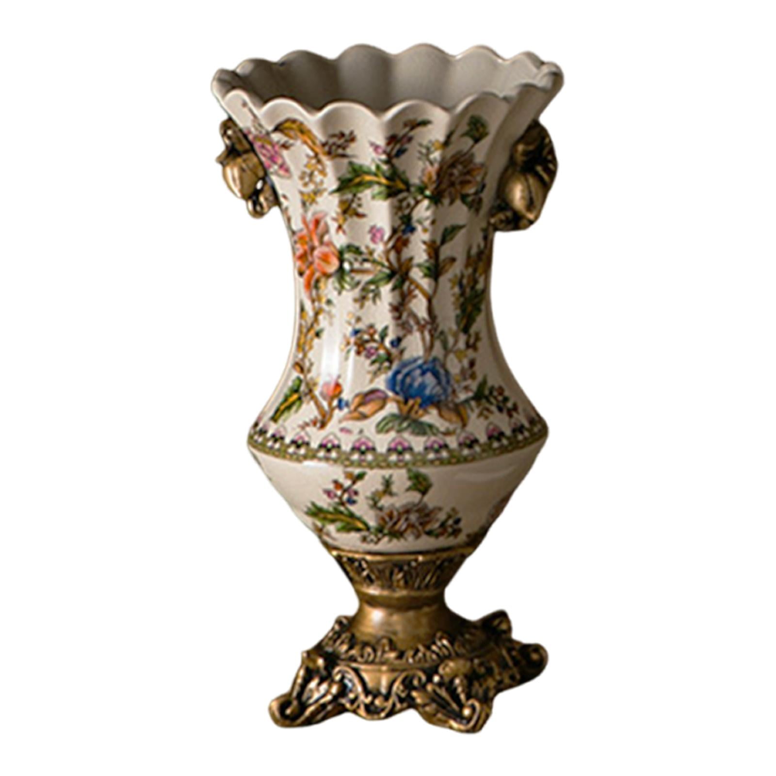 Bothyi - Florero De Cerámica, Centro De Mesa Vintage Para Entrada, Sala De Estar, Fiesta, Estilo D