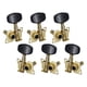 thumbnail image 5 of 6 uds 3L3R clavijas de de guitarra cabeza de máquina clavijas de afinación de guitarra derecha izquierda para guitarra acústica instrumentos , negro, 5 of 5