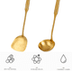 thumbnail image 3 of Juego de utensilios de cocina de acero inoxidable, 2 piezas de utensilios de cocina dorados, 3 of 5