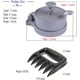 thumbnail image 2 of Prensa para hamburguesas, ajustable, antiadherente, molde para hamburguesas de 1/4 lb a 3/4 lb. Incluye 2 trituradoras de carne Bear Claw., 2 of 7