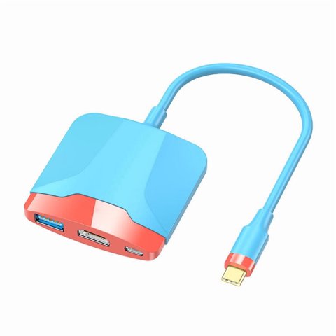 Estación De Acoplamiento Aaronmei 3 En 1 Usb 3.0 Tipo C Hdmi Pd