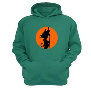 Genérico - Polerón Canguro Dragon Ball Verde Aguamarina Talla Xs Unisex