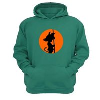 Genérico - Polerón Canguro Dragon Ball Verde Aguamarina Talla Xl Unisex