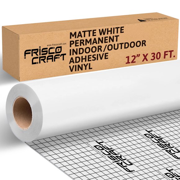 Rollo de Vinilo Frisco Craft 30 cm x 9 m Blanco Mate
