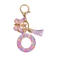 Bothyi - Resina Llavero Adornos Niñas Mujeres Regalos Alfabeto Inglés Llavero Llavero O
