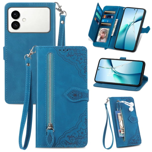 Funda FOXDOCK Cartera Piel Samsung Galaxy S26 Edge – Antirrobo RFID, Antigolpes – azul