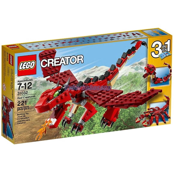 Juguete LEGO Creator Red Creatures Dragon Scorpion Snake