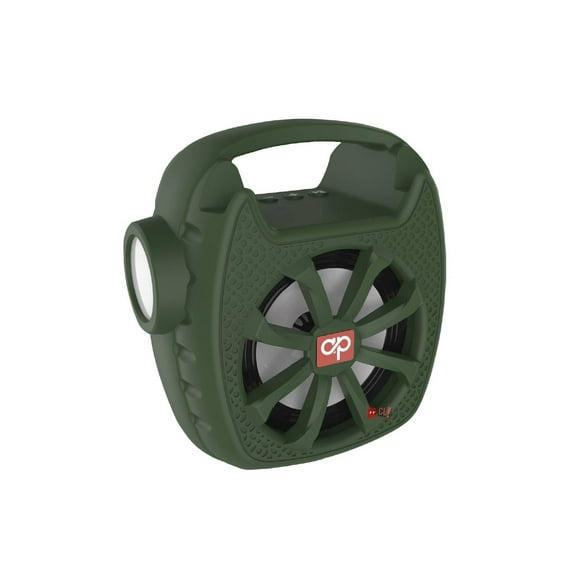 Parlante Bluetooth Con Panel Solar Y Linterna Verde - Ps