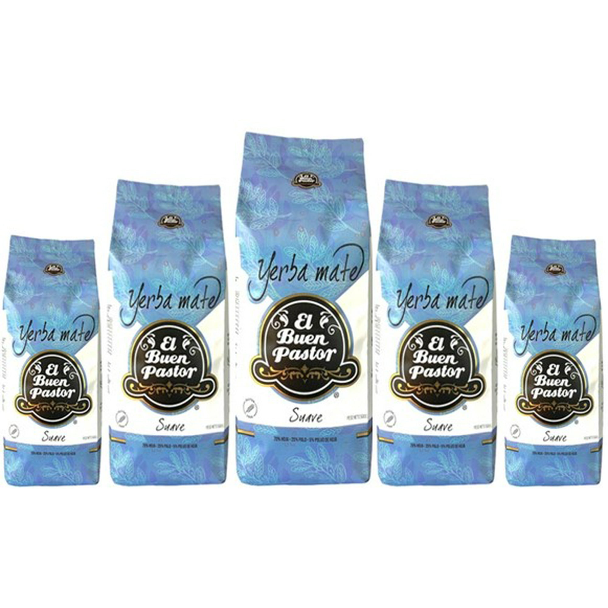 Pack X 5 Yerba Mate El Buen Pastor Suave 500g Sin Gluten