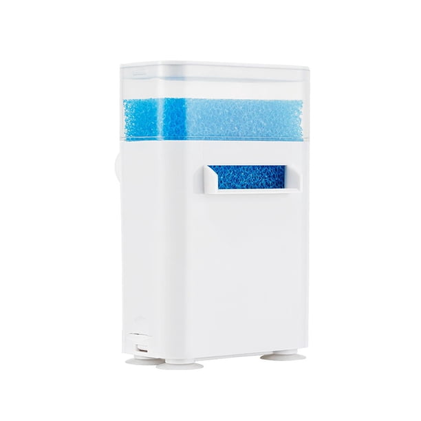 Bomba de filtro de acuario Sistema de filtración Bajo nivel de agua Filtro de esponja bioquímica Cría Fry Betta Purificador de agua para accesorios de , Filtro doble de 2 Filtro doble de 25 W