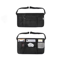 Xusx111 - Servidor De Camarera Delantal Con Múltiples Bolsillos, Medio Delantal Con Cinturón Ajustable Para Camarera, Camarera, Mujeres Hombres Servidor, Delantal De Cintura Para Restaurante, Bistro,