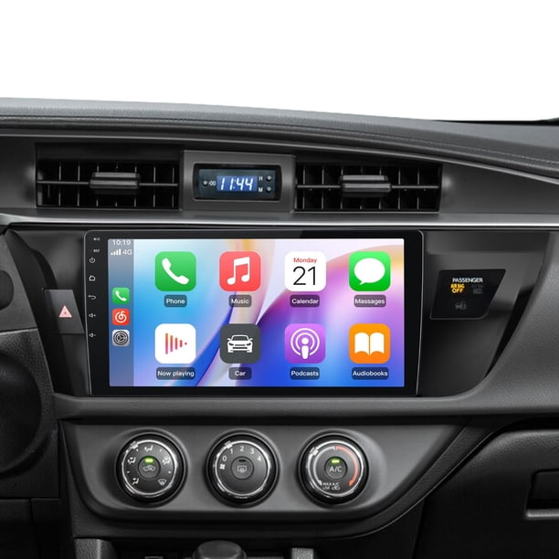 Radio de coche Vratzn para Toyota Corolla 2014‑2016 con CarPlay y cámara de visión trasera