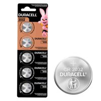 Gen - 5X Pila Cr2032 Bateria 3V Boton Reloj Control Alarma Porton Plateado