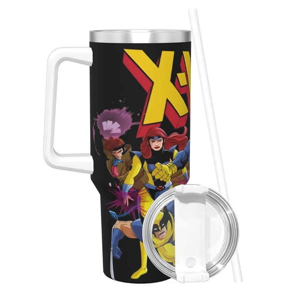 X-Men '97 Vaso aislado de acero inoxidable con asa, diseño