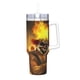 thumbnail image 2 of Twisted Metal Vaso aislado de acero inoxidable con asa, diseño temático, regalo para familia, amigos y fans; incluye pajita y encaja en el portavasos estándar, 40 oz, 2 of 6