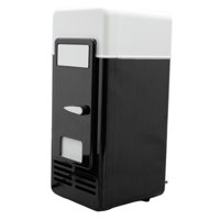 Bothyi - Usb Mini Coche Refrigerador Calentador Barra Portátil Para 1 Lata Escritorio Dormitorio Negro