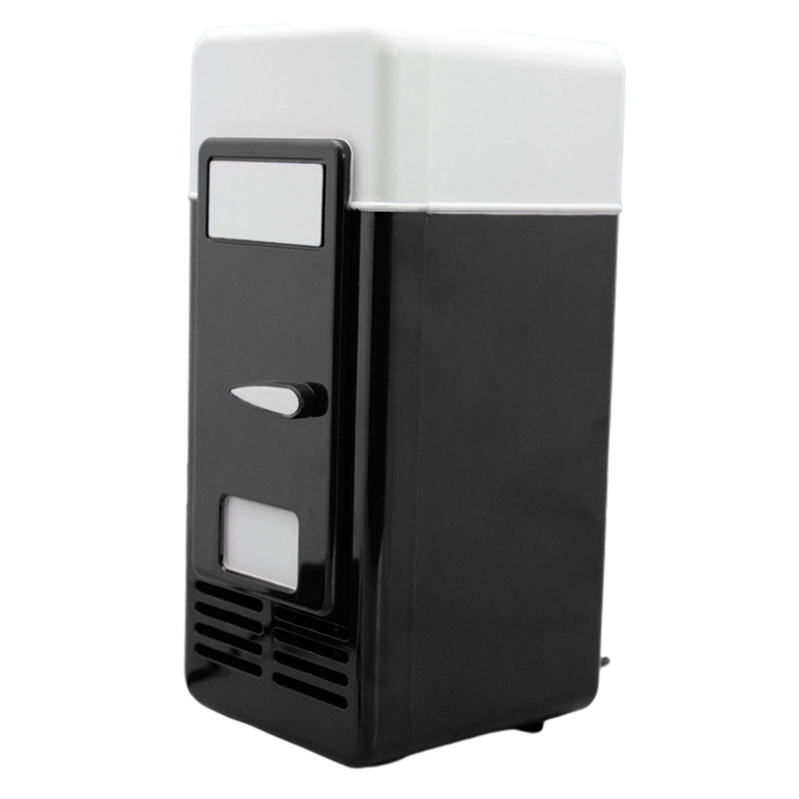 Bothyi - Usb Mini Coche Refrigerador Calentador Barra Portátil Para 1 Lata Escritorio Dormitorio Negro