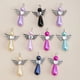 thumbnail image 3 of 10pcs White Heart Wings Angel Charms for DIY Jewelry Making - Artificial Crafting Accessories for Necklaces, Bracelets, Earrings, and Keychains - 3x2.1cm/1.18x0.83in, 3 of 4