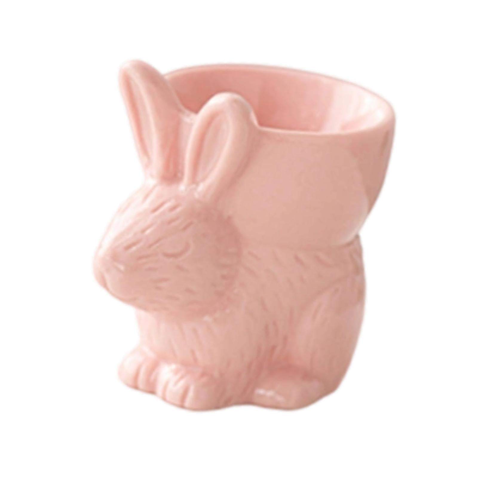 Magideal - Copa De Huevo Bunny Huevo Almuerzo Almuerzo Decoración Del Hogar Arnés De Comedor De La Cocina Para El Titular De La Exposición De Huevos Duros Cocina Rosa