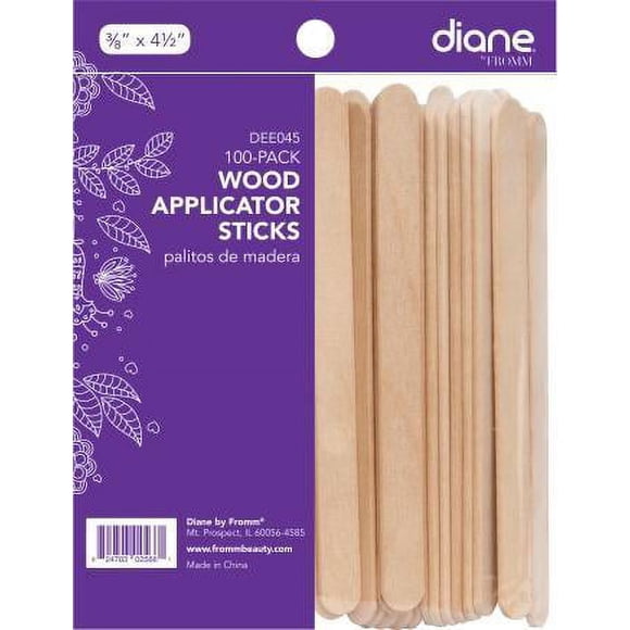 Palillos aplicadores de madera Diane 3/8 x 4 1/2