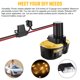 thumbnail image 2 of Adaptador de Rueda de Potencia Ensayeer 18V XRP con Fusible e Interruptor 12AWG, 2 of 7